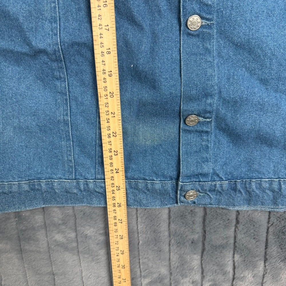 A Denim Shop Harley Owners Group HOG Patch Denim Vest Mens 4XL Blue Biker - Picture 2 of 7